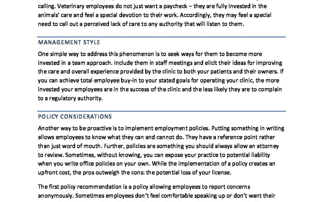 Best practices stay off idfpr s radar illinois state veterinary